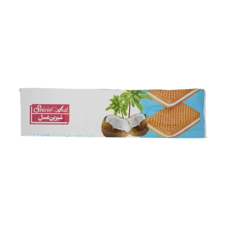 شیرین عسل بیسکویت کرم دار نارگیلی 120 گ