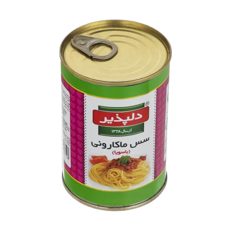 دلپذیر کنسرو سس ماکارونی قوطی 400 گ
