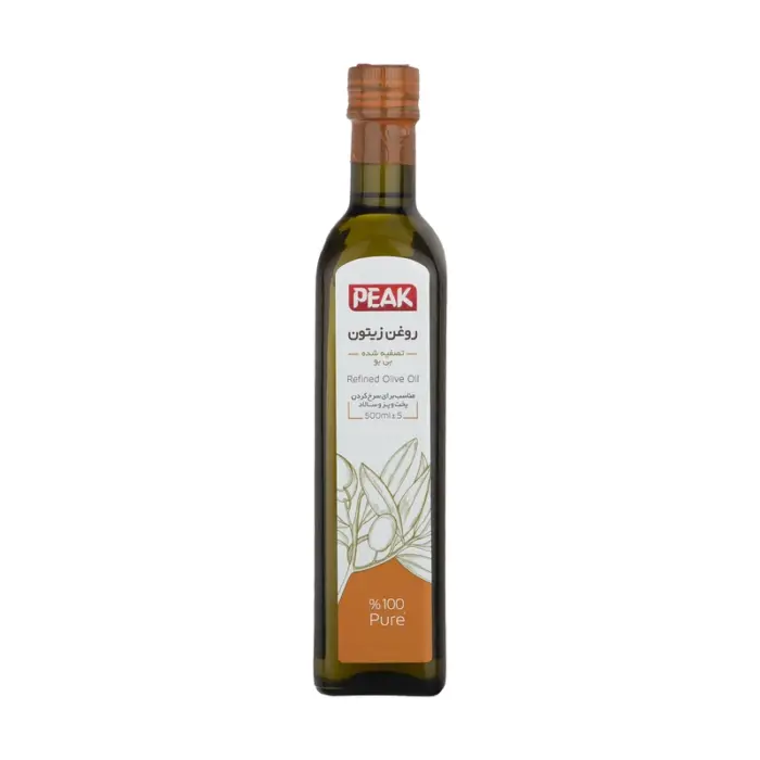 پیک روغن زیتون تصفیه شده بی بو شیشه 500 م