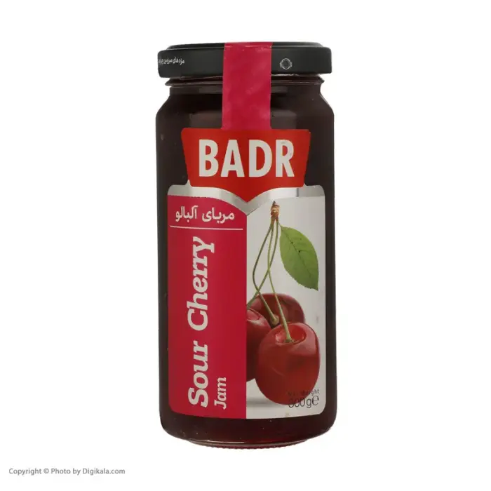 بدر مربا آلبالو شیشه 300 گ