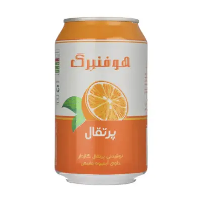 هوفنبرگ نوشیدنی گازدار پرتقال قوطی 330 م