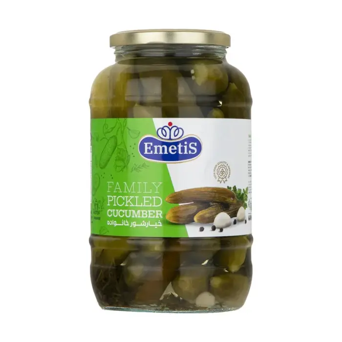 امتیس خیارشور خانواده شیشه 1500 گ