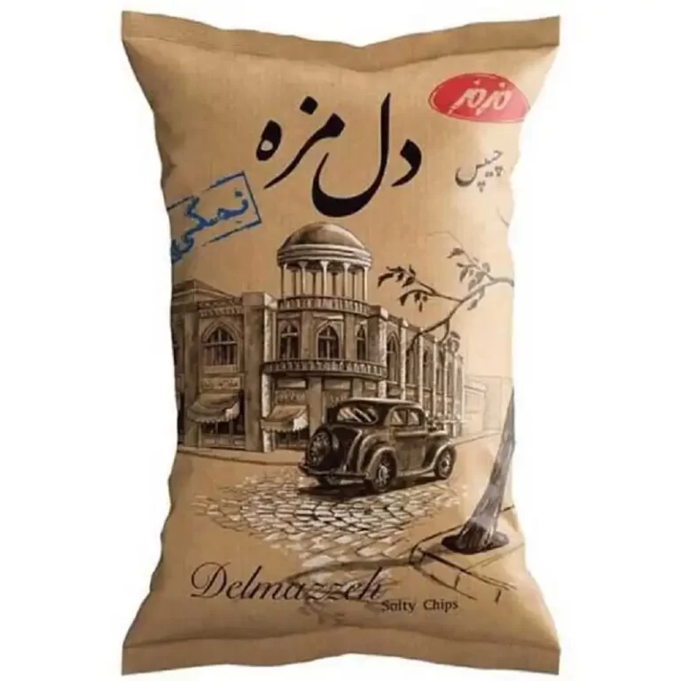 مزمز چیپس سنتی نمکی خانواده دل مزه 180 گ