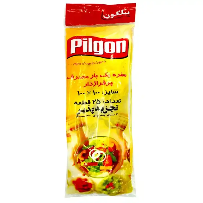 پیلگون سفره یکبار مصرف طرح دار 25 م