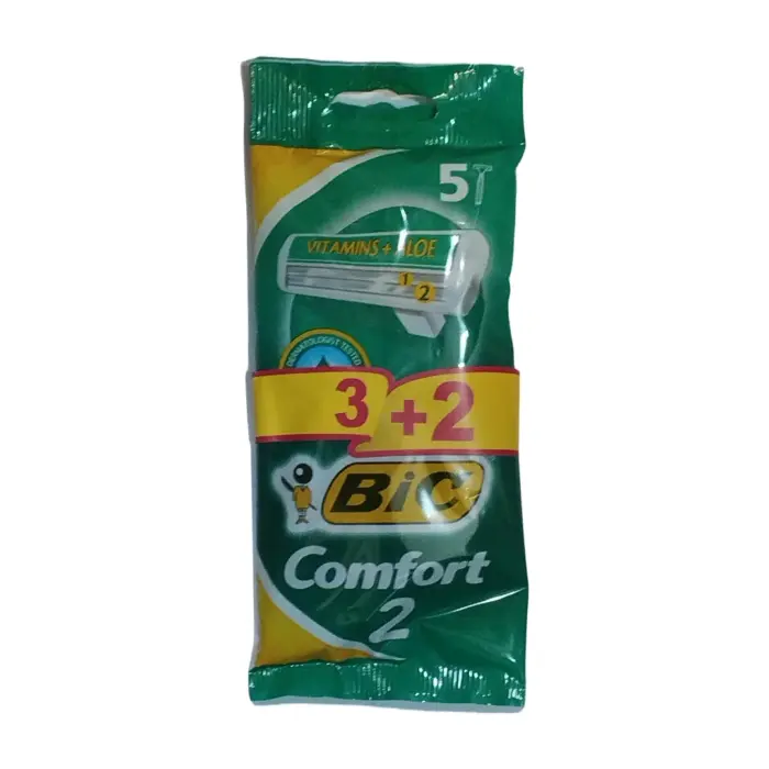 بیک تیغ اصلاح 2 لبه صابون دار کامفورت 2+3