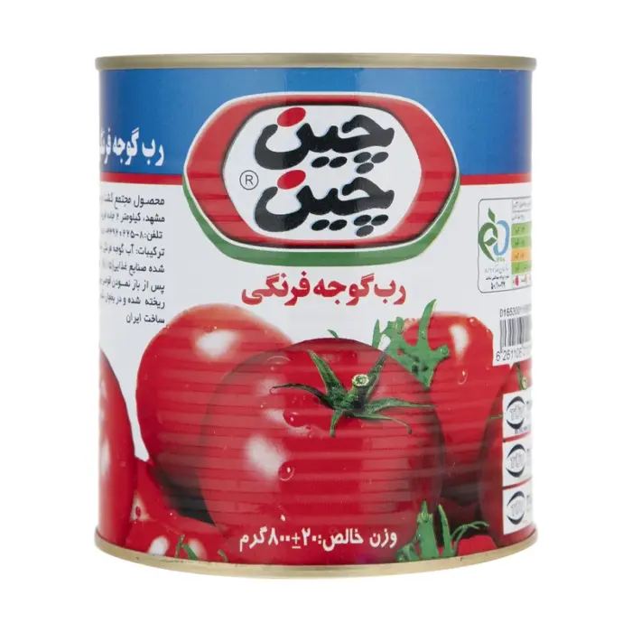 چین چین رب گوجه فرنگی قوطی 800 گ