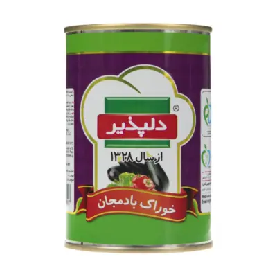 دلپذیر کنسرو خوراک بادمجان قوطی 410 گ