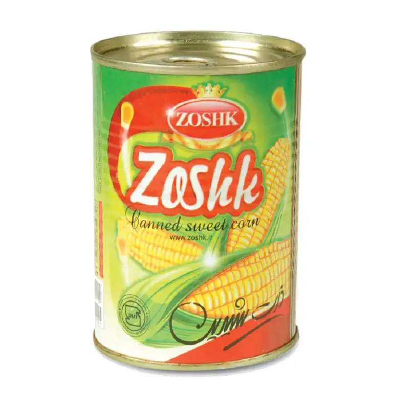 زشک کنسرو ذرت شیرین قوطی 380 گ