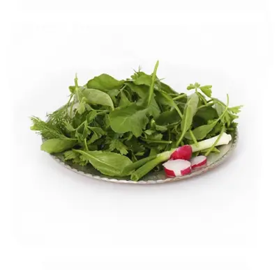سبزی خوردن شسته نشده