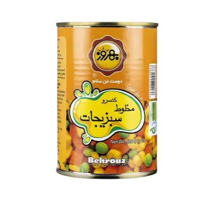 بهروز کنسرو مخلوط سبزیجات 380 گ