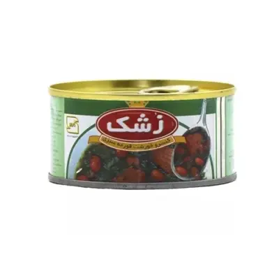 زشک کنسرو خورشت قورمه سبزی قوطی 180 گ