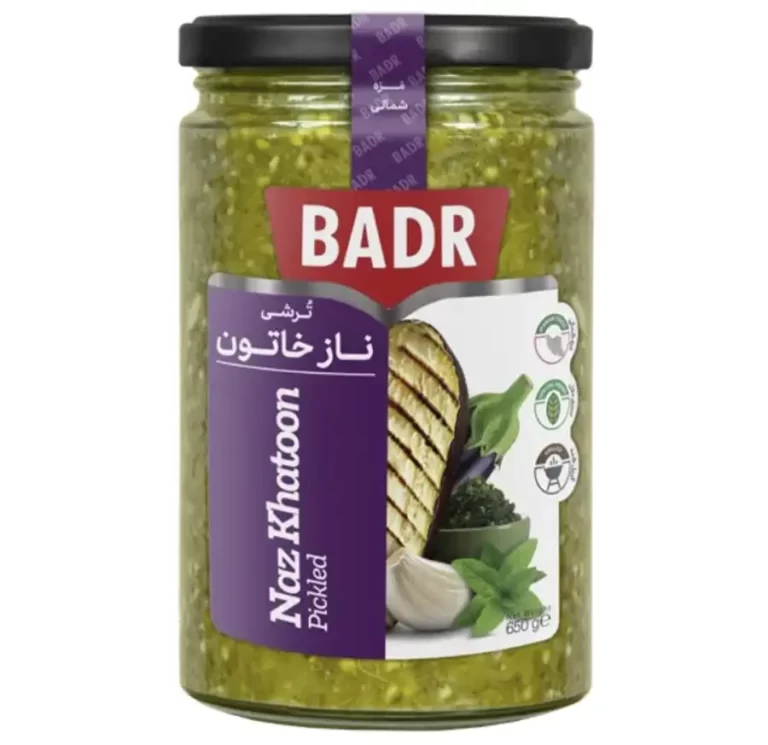 بدر ترشی نازخاتون شیشه 650 گ