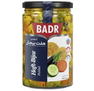 بدر ترشی هفت بیجار شیشه 630 گ