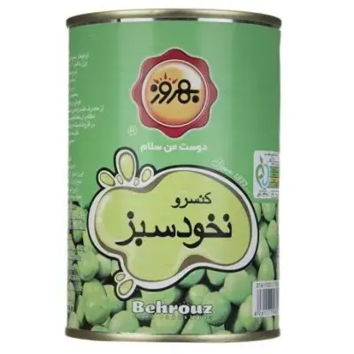 بهروز کنسرو نخود سبز 380 گ