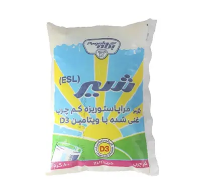 پگاه شیر فراپاستوریزه نایلونی 800 گ