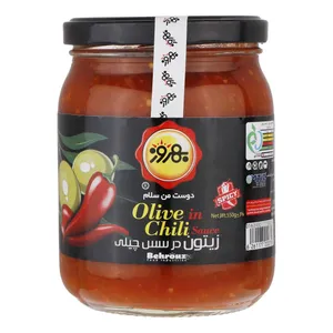 بهروز زیتون در سس چیلی شیشه 550 گ
