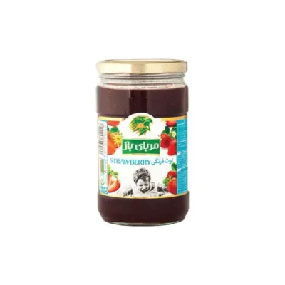 باز مربا توت فرنگی شیشه 550 گ