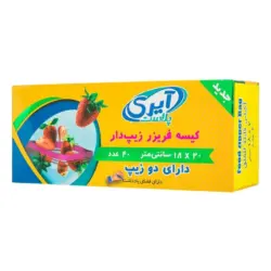 آیری پلاست کیسه فریزر زیپ دار 40 ع 18*20