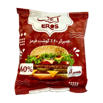اروس همبرگر گوشت 60% 490 گ