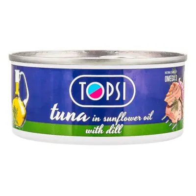 تاپسی کنسرو ماهی تن با شوید 180 گ