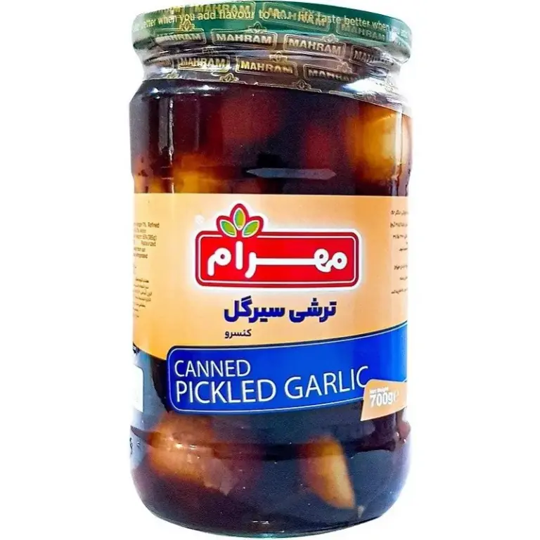 مهرام ترشی سیرگل شیشه 680 گ