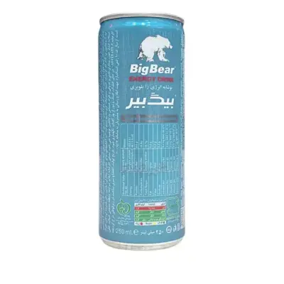 بیگ بر نوشابه گازدار بلوبری قوطی 250 م