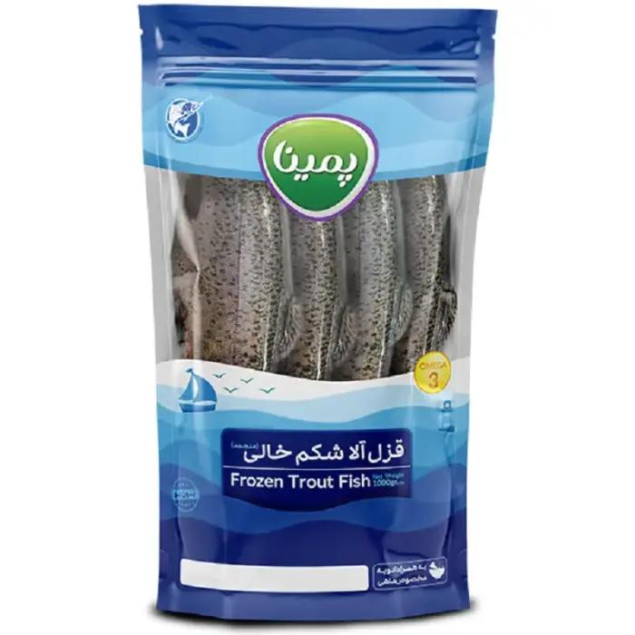پمینا قزل آلا شکم خالی منجمد 1000 گ