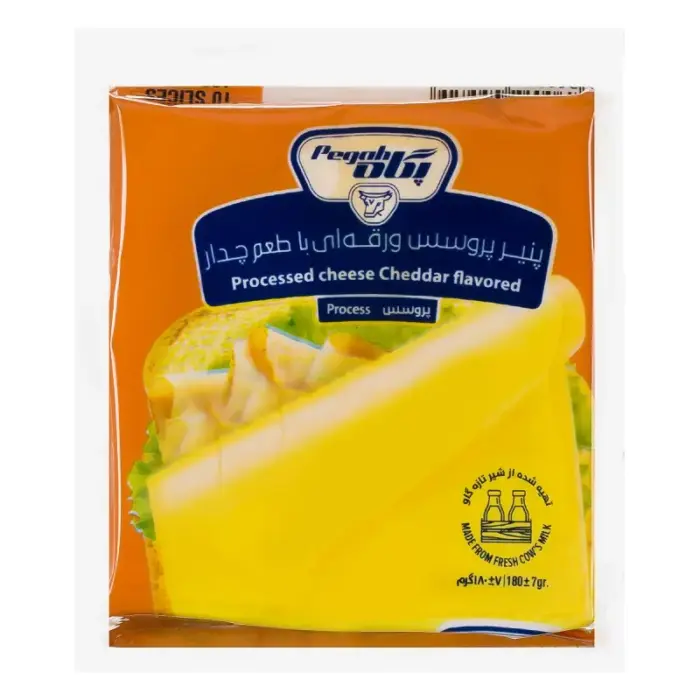پگاه پنیر چدار ورقه ای 180 گ
