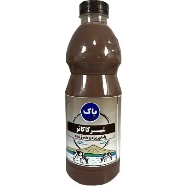 پاک شیرکاکائو کم چرب شیشه 1 ل