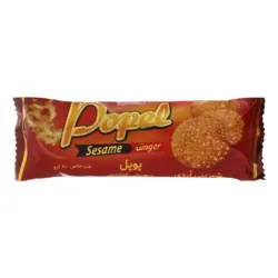 1314شیرین عسل بیسکویت زنجبیلی کنجدی پوپل 80 گ