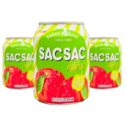 SACSAC نوشیدنی سیب قوطی 238
