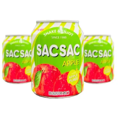 SACSAC نوشیدنی سیب قوطی 238