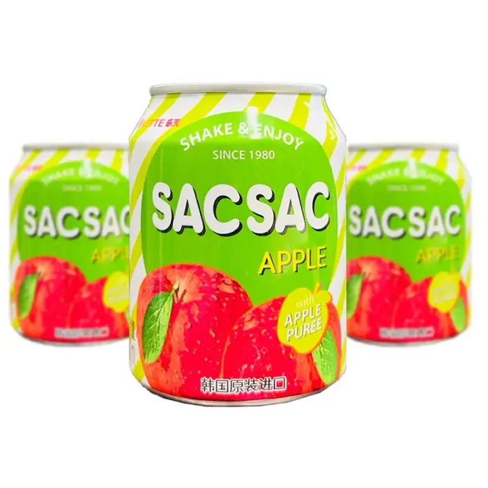 SACSAC نوشیدنی سیب قوطی 238