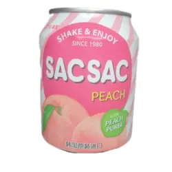 SACSAC نوشیدنی هلو قوطی 238
