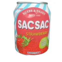 SACSAC نوشیدنی توت فرنگی قوطی 238