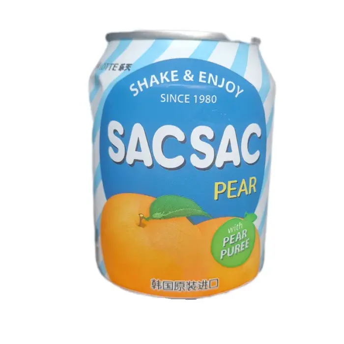 SACSAC نوشیدنی پوره گلابی قوطی 238