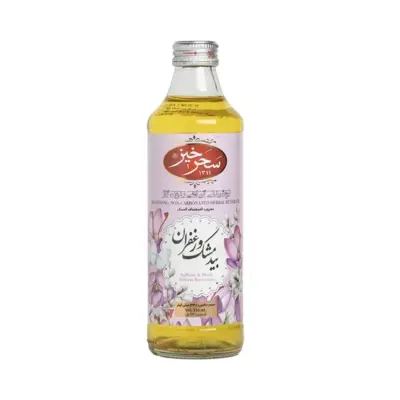 سحرخیز شربت بیدمشک و زعفران شیشه 330 میل